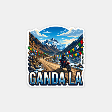 Ganda La Fridge Magnet – Ladakh Travel Souvenir & Collectible