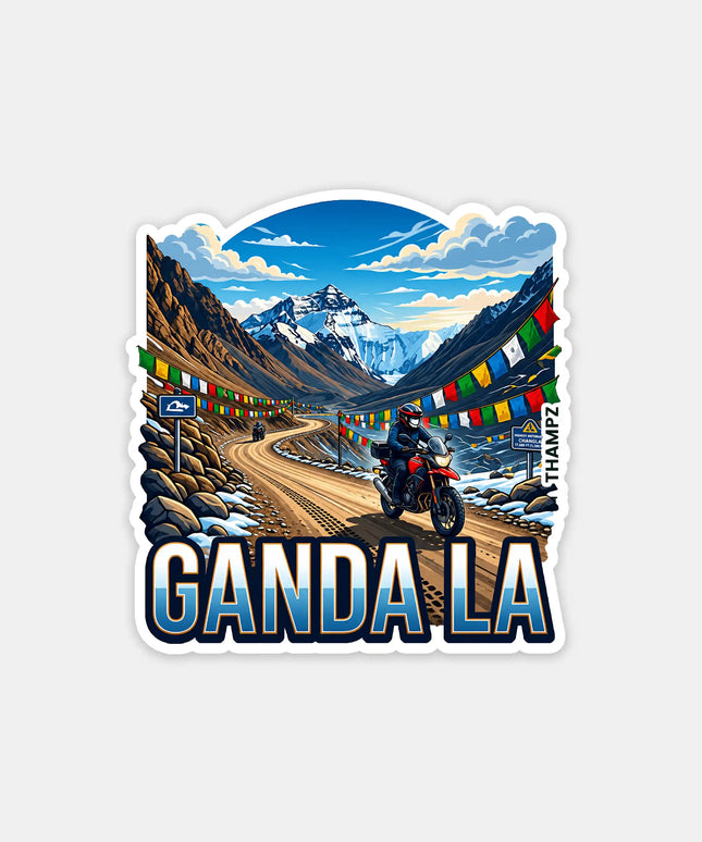 Ganda La Fridge Magnet – Ladakh Travel Souvenir & Collectible