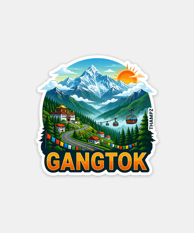 Gangtok Fridge Magnet – Himalayan Travel Souvenir & Collectible
