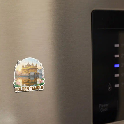 Golden Temple Fridge Magnet – Spiritual Travel Souvenir & Collectible