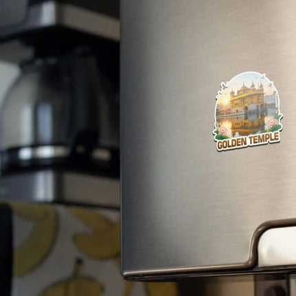 Golden Temple Fridge Magnet – Spiritual Travel Souvenir & Collectible