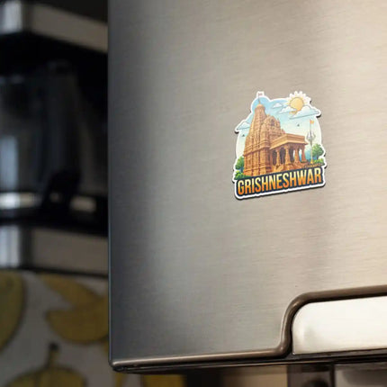 Grishneshwar Fridge Magnet – Spiritual Travel Souvenir & Collectible