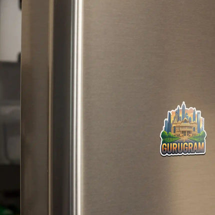 Gurugram Fridge Magnet – City Travel Souvenir & Collectible