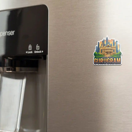 Gurugram Fridge Magnet – City Travel Souvenir & Collectible