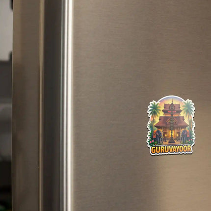 Guruvayoor Fridge Magnet – Spiritual Travel Souvenir & Collectible