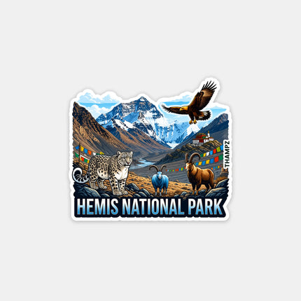 Hemis National Park Fridge Magnet – Wildlife Travel Souvenir & Collectible