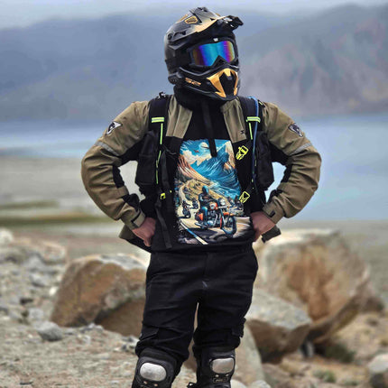 Himalayan Riders Motorcycle Riders Oversized T-Shirt