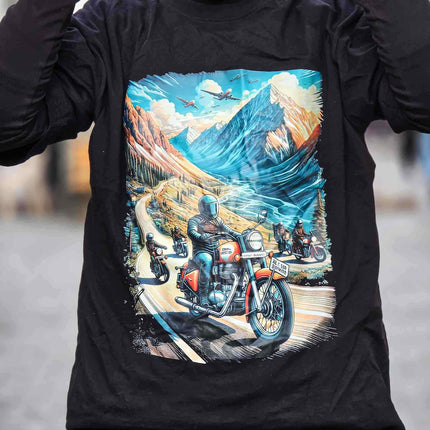 Himalayan Riders Motorcycle Riders Oversized T-Shirt