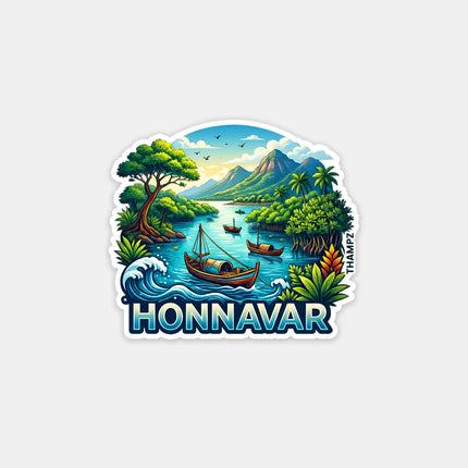 Honnavar Fridge Magnet – Coastal Travel Souvenir & Collectible