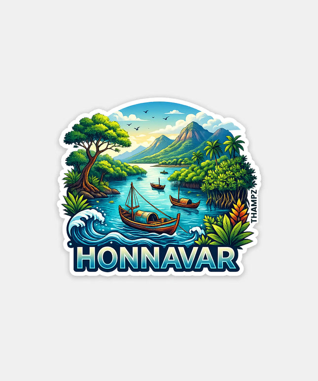 Honnavar Fridge Magnet – Coastal Travel Souvenir & Collectible