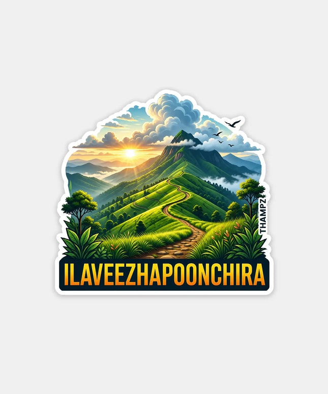 Ilaveezhapoonchira Kerala 3D Embossed Flexible Fridge Magnet – Nature Travel Souvenir