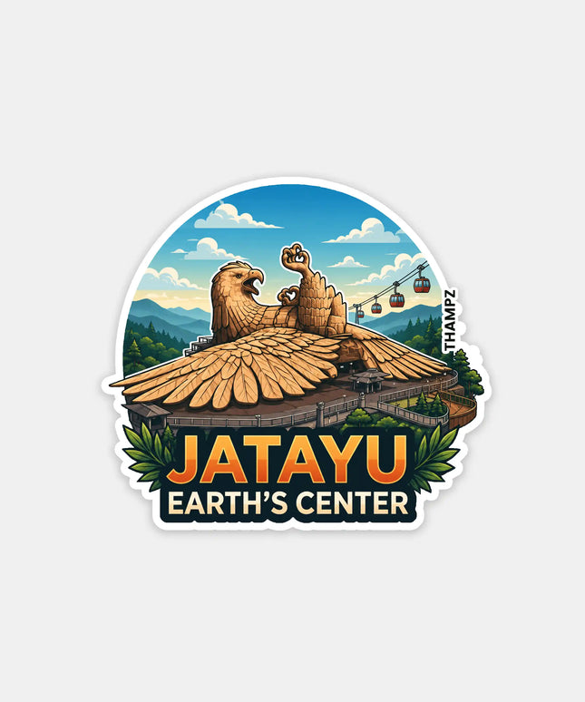 Jatayu Earth's Center Kerala 3D Embossed Flexible Fridge Magnet – Travel Souvenir