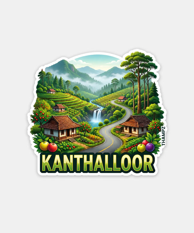 Kanthalloor Fridge Magnet – Hill Station Travel Souvenir & Collectible