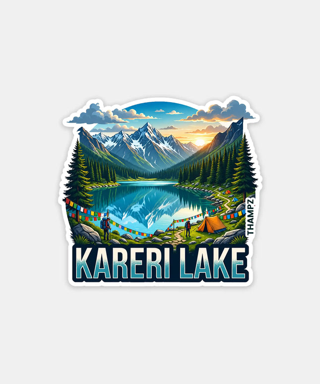 Kareri Lake Fridge Magnet – Himalayan Travel Souvenir & Collectible