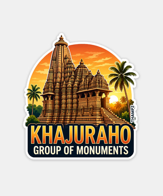 Khajuraho Group of Monuments Fridge Magnet – Heritage Travel Souvenir & Collectible