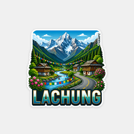 Lachung Fridge Magnet – Himalayan Travel Souvenir & Collectible