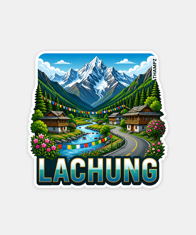 Lachung Fridge Magnet – Himalayan Travel Souvenir & Collectible