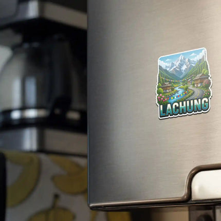 Lachung Fridge Magnet – Himalayan Travel Souvenir & Collectible