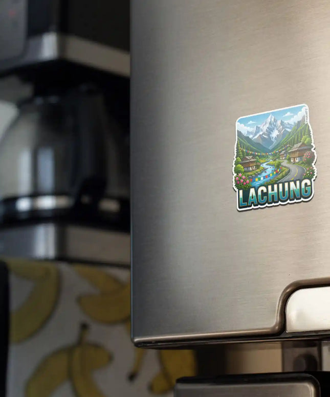 Lachung Fridge Magnet – Himalayan Travel Souvenir & Collectible