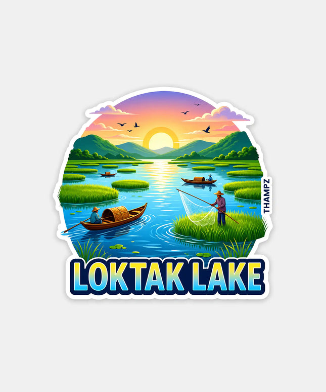 Loktak Lake Fridge Magnet – Nature Travel Souvenir & Collectible