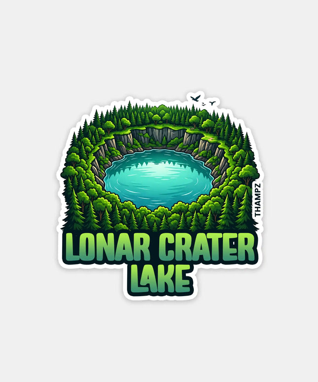 Lonar Crater Lake Fridge Magnet – Nature Travel Souvenir & Collectible