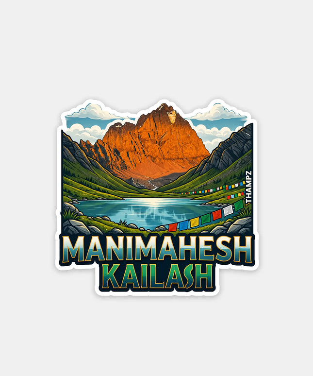 Manimahesh Kailash Fridge Magnet – Himalayan Spiritual Travel Souvenir & Collectible