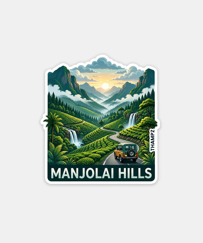 Manjolai Hills Fridge Magnet – Hill Station Travel Souvenir & Collectible