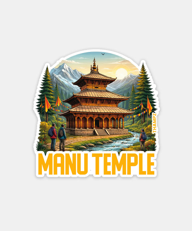 Manu Temple Fridge Magnet – Spiritual Travel Souvenir & Collectible