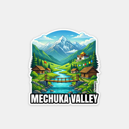 Mechuka Valley Fridge Magnet – Himalayan Travel Souvenir & Collectible