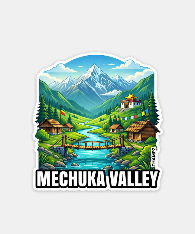 Mechuka Valley Fridge Magnet – Himalayan Travel Souvenir & Collectible