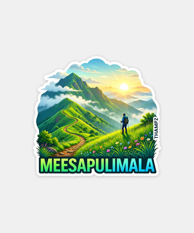 Meesapulimala Fridge Magnet – Trekking Travel Souvenir & Collectible