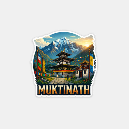 Muktinath Fridge Magnet – Himalayan Spiritual Travel Souvenir & Collectible