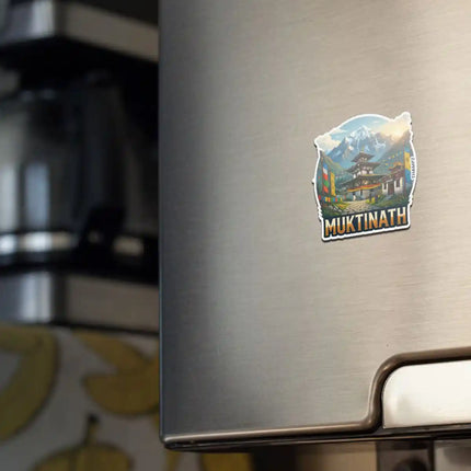 Muktinath Fridge Magnet – Himalayan Spiritual Travel Souvenir & Collectible