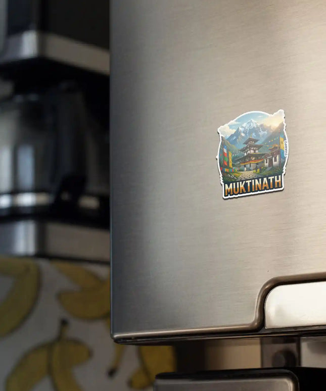 Muktinath Fridge Magnet – Himalayan Spiritual Travel Souvenir & Collectible