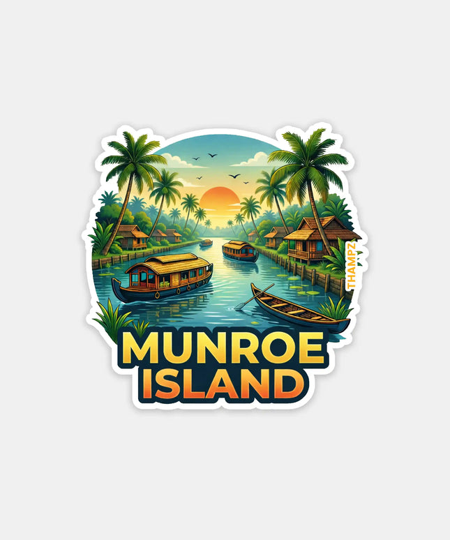 Munroe Island Fridge Magnet – Backwater Travel Souvenir & Collectible