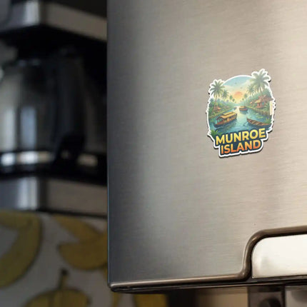 Munroe Island Fridge Magnet – Backwater Travel Souvenir & Collectible
