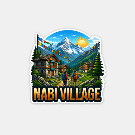 Nabi Village Fridge Magnet – Himalayan Travel Souvenir & Collectible