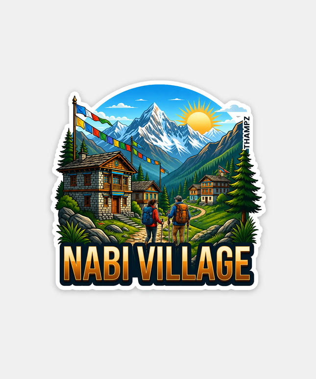 Nabi Village Fridge Magnet – Himalayan Travel Souvenir & Collectible