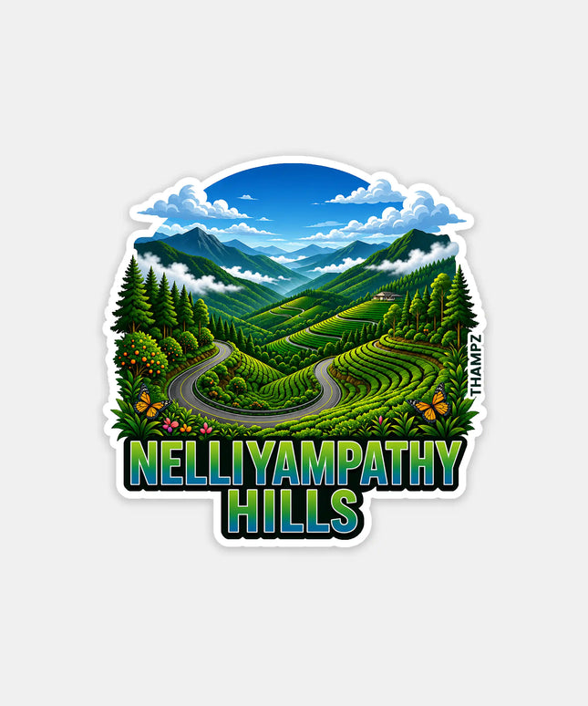 Nelliyampathy Hills Kerala 3D Embossed Flexible Fridge Magnet – Nature Travel Souvenir