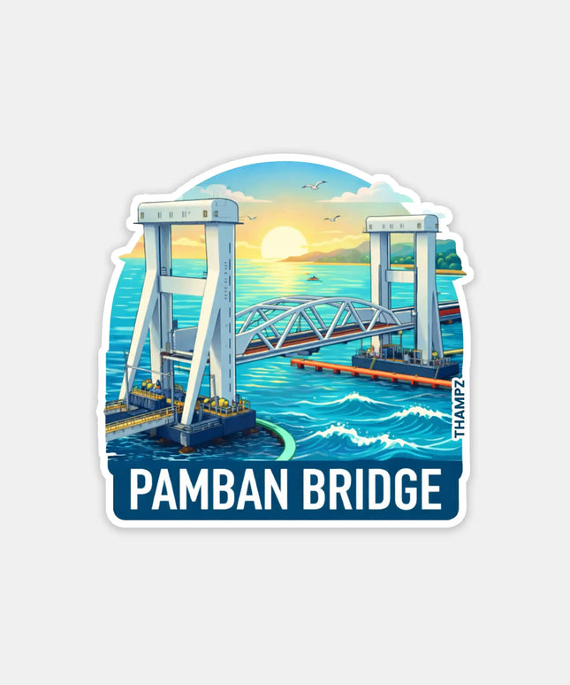 Pamban Bridge Fridge Magnet – Heritage Travel Souvenir & Collectible