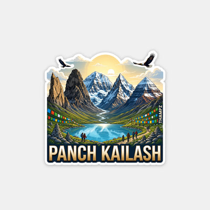 Panch Kailash Fridge Magnet – Spiritual Travel Souvenir & Collectible