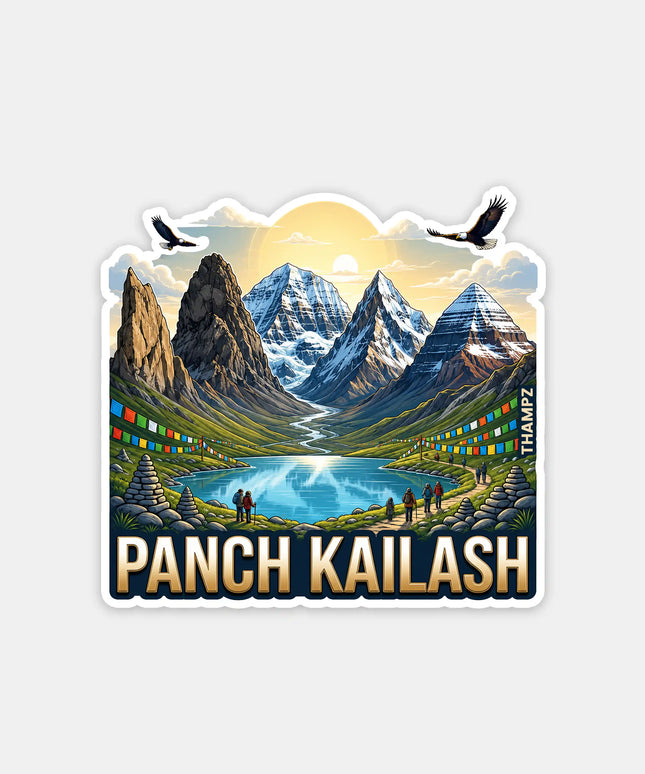 Panch Kailash Fridge Magnet – Spiritual Travel Souvenir & Collectible