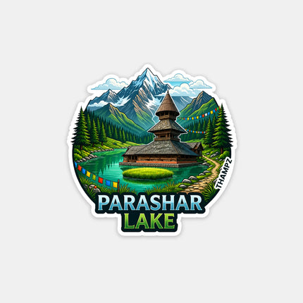 Parashar Lake Himachal Pradesh 3D Embossed Flexible Fridge Magnet – Himalayan Travel Souvenir