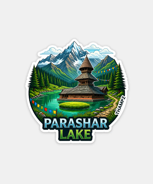 Parashar Lake Himachal Pradesh 3D Embossed Flexible Fridge Magnet – Himalayan Travel Souvenir