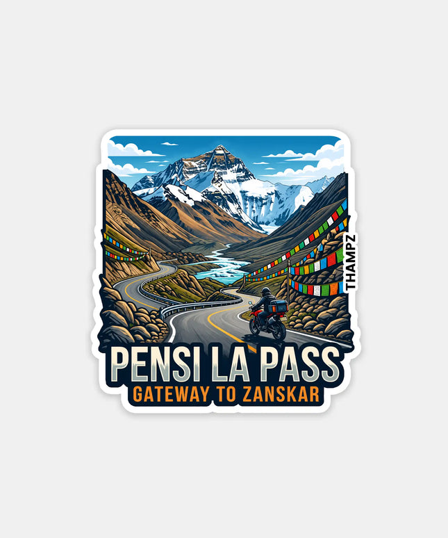 Pensi La Pass Fridge Magnet – Gateway to Zanskar Travel Souvenir & Collectible