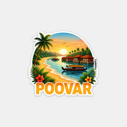Poovar Fridge Magnet – Backwater Travel Souvenir & Collectible
