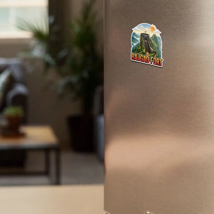 Rajgad Fort Fridge Magnet – Trekking Travel Souvenir & Collectible