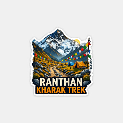 Ranthan Kharak Trek Uttarakhand 3D Embossed Flexible Fridge Magnet – Himalayan Travel Souvenir