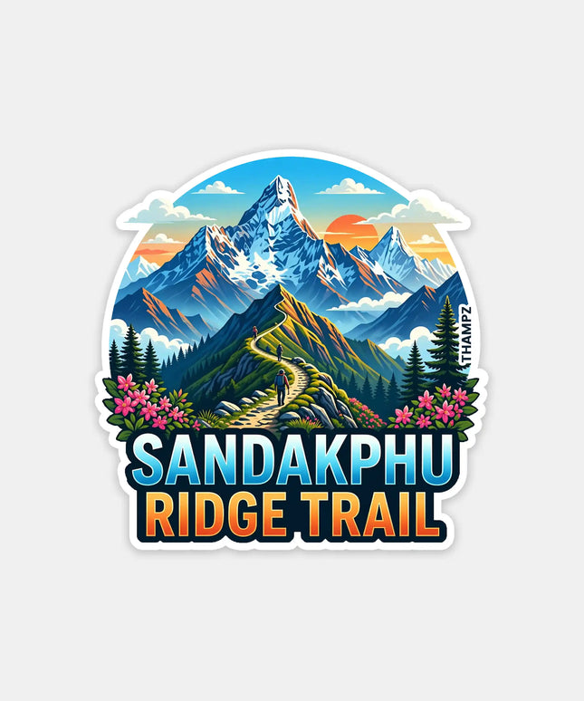 Sandakphu Ridge Trail Fridge Magnet – Himalayan Travel Souvenir & Collectible