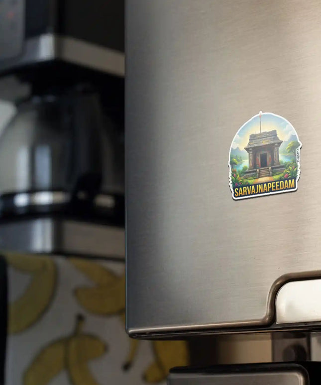 Sarvajnapeedam Fridge Magnet – Spiritual Travel Souvenir & Collectible